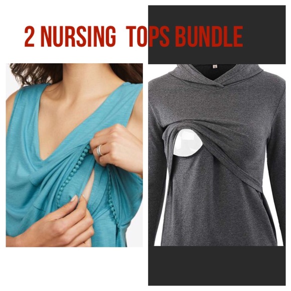 Motherhood Maternity Tops - 🤰🏻🧵NWT Nursing top and long sleeve shirt - XS